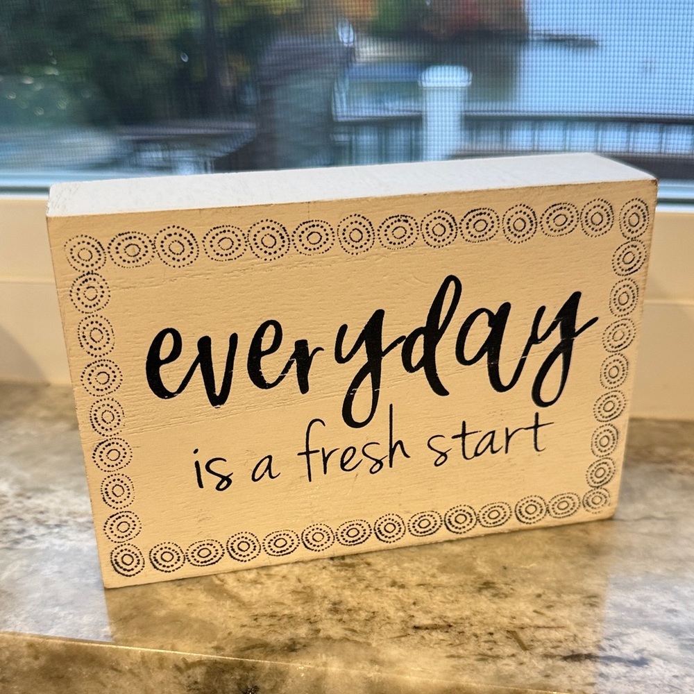 Inspirational Quote Block Decor